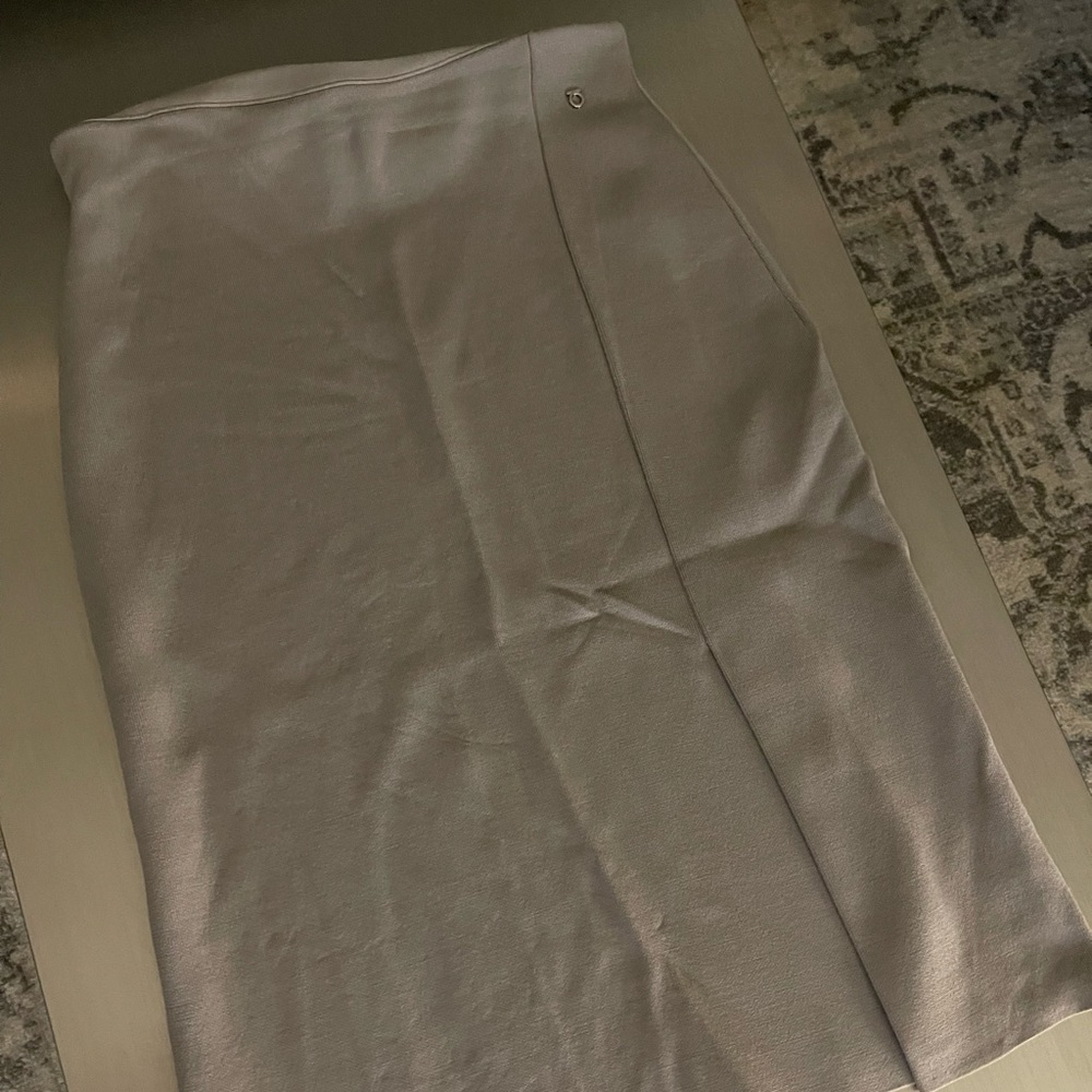 Beautiful taupe colour Ferragamo knit skirt. Elastic band waste. Comfortable.